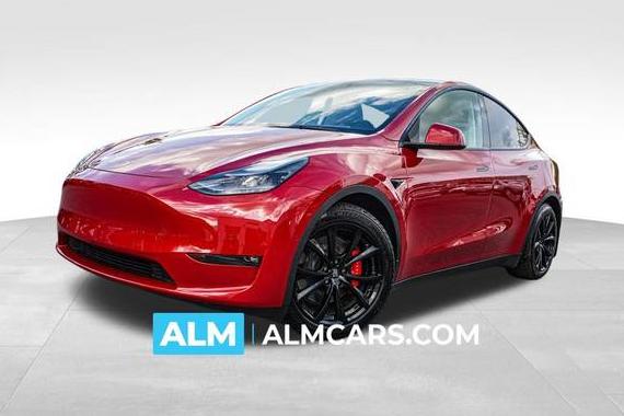 TESLA MODEL Y 2021 5YJYGDEFXMF244099 image